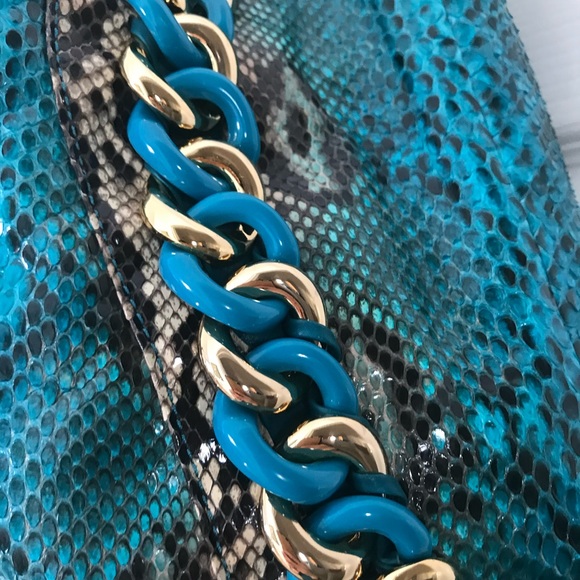 Michael Kors Python Chain Hobo Bag - Picture 4 of 12